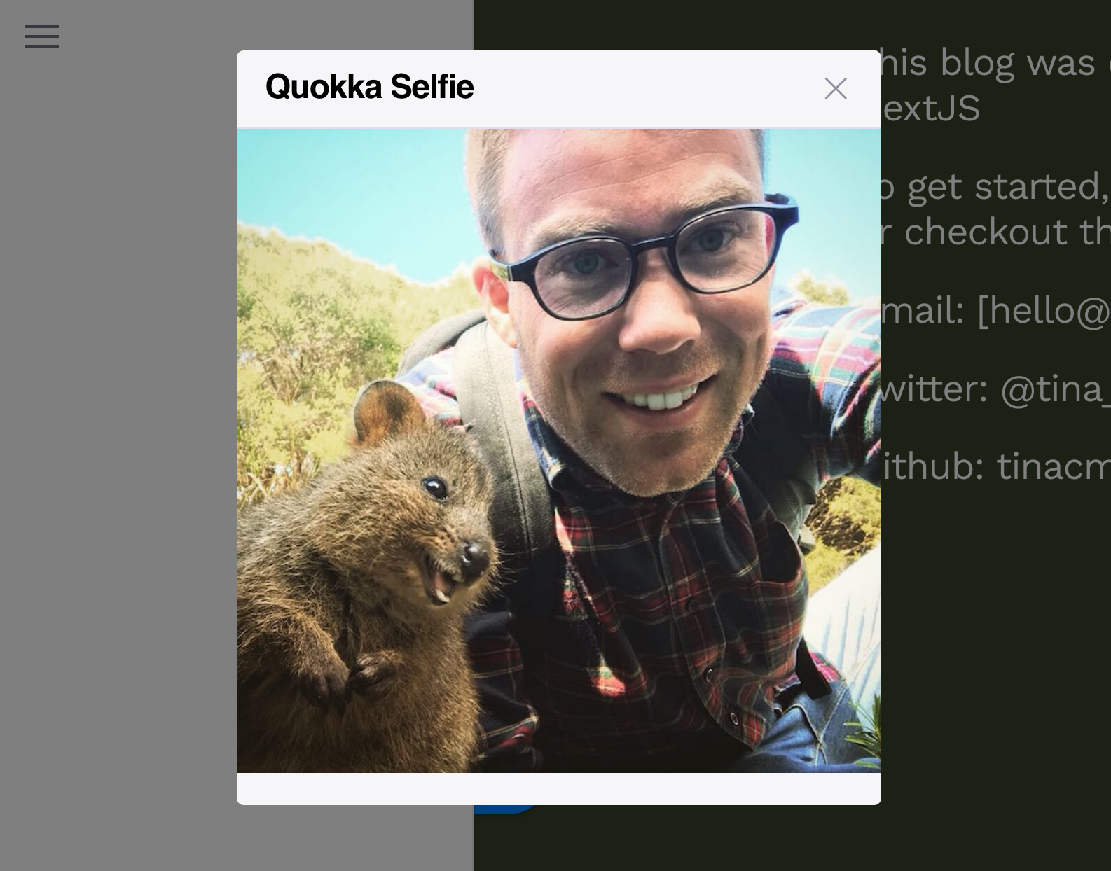 quokka selfie screen plugin